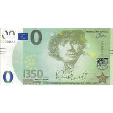 0 Euro biljet Rembrandt 0 Euro biljet Rembrandt